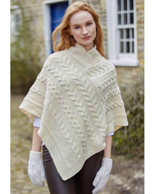 Aran cape knitting pattern sale